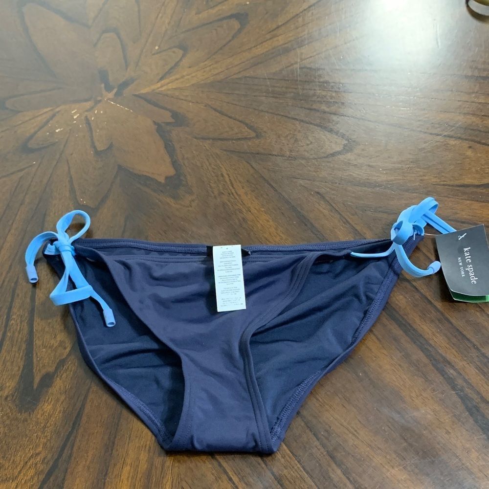 Kate Spade Navy and Light Blue Bikini Bottom